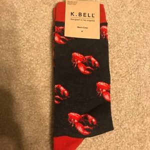 Men’s tall crawfish lobster dress socks